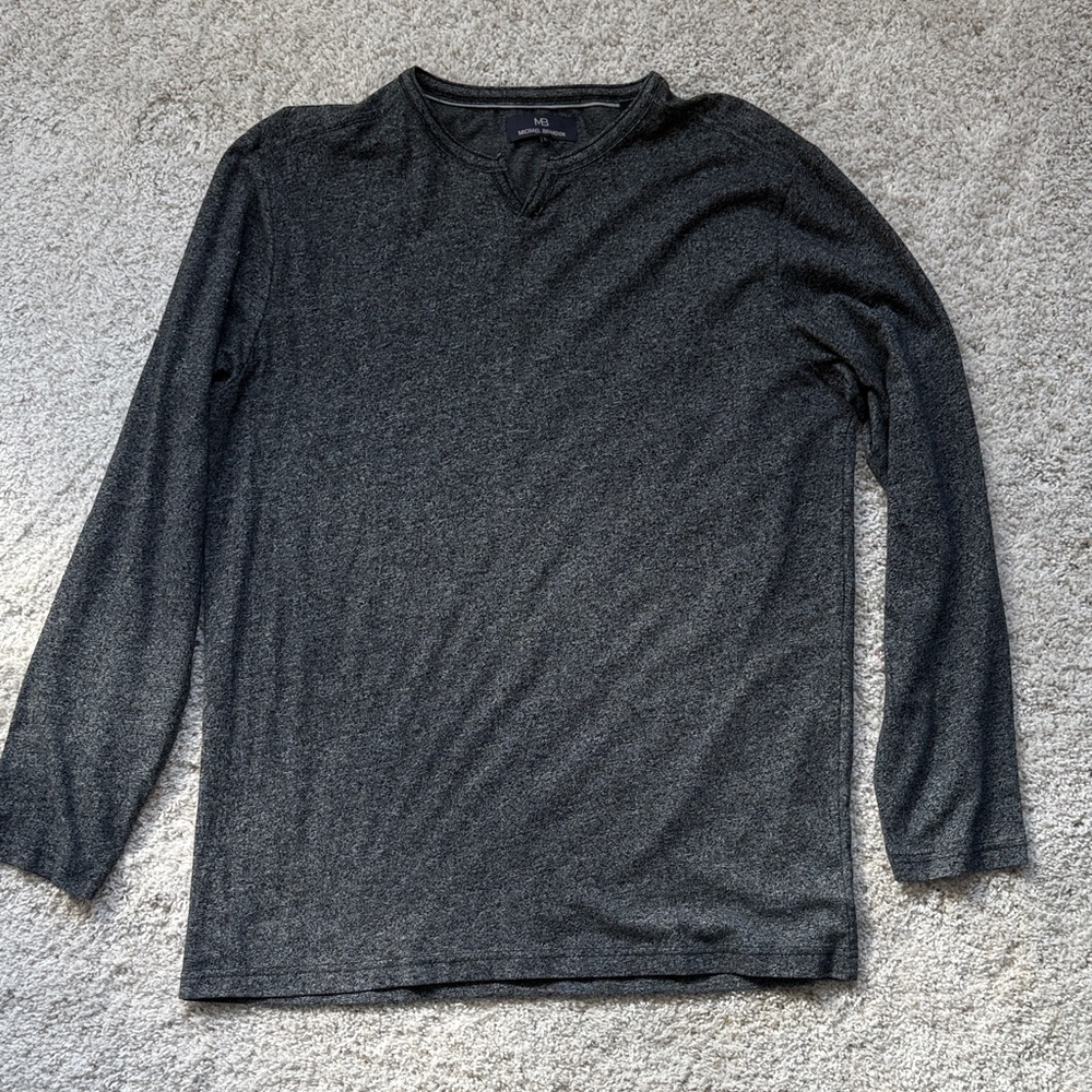Dark Gray Men’s Long Sleeve T-Shirt